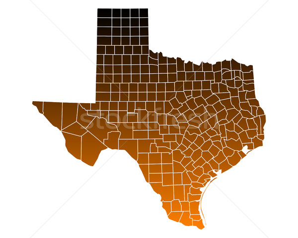 Stock photo: Map of Texas