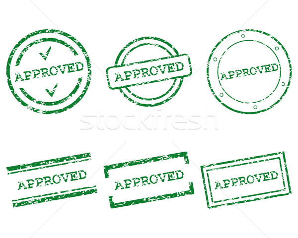 Approvato timbro dettagliato accurata illustrazione grafica Foto d'archivio © rbiedermann