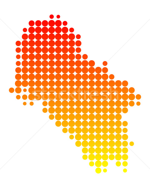 Mappa arancione pattern greco cerchio punto Foto d'archivio © rbiedermann