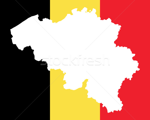 地図 フラグ ベルギー 背景 旅行 白 ストックフォト © rbiedermann