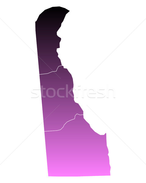 Térkép rózsaszín USA vektor izolált illusztráció Stock fotó © rbiedermann