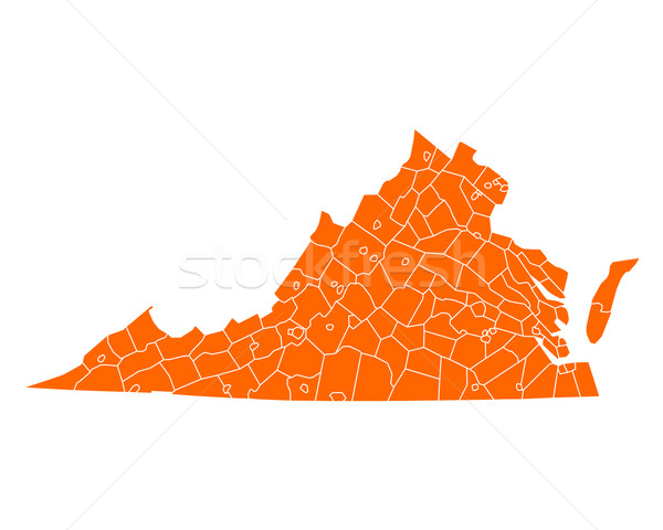 Map of Virginia Stock photo © rbiedermann