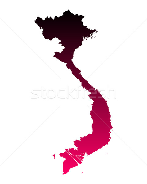 Mapa Vietnã fundo linha roxo vetor Foto stock © rbiedermann