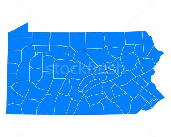 Stock photo: Map of Pennsylvania