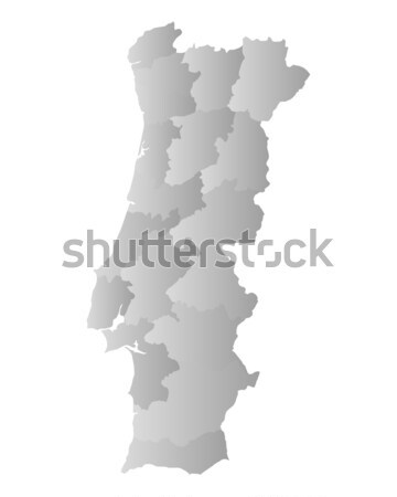 Map of Portugal Stock photo © rbiedermann