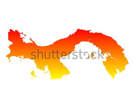Kaart Panama achtergrond lijn vector Stockfoto © rbiedermann