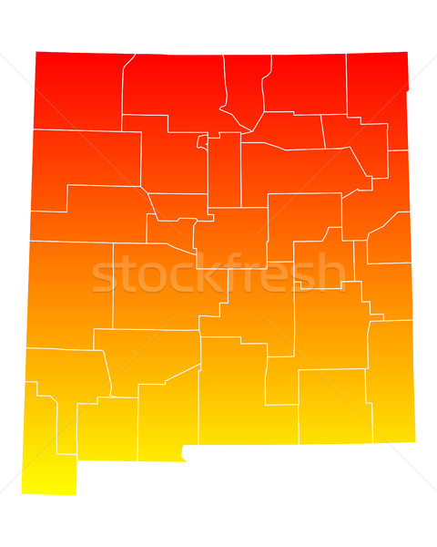 Map of New Mexico Stock photo © rbiedermann
