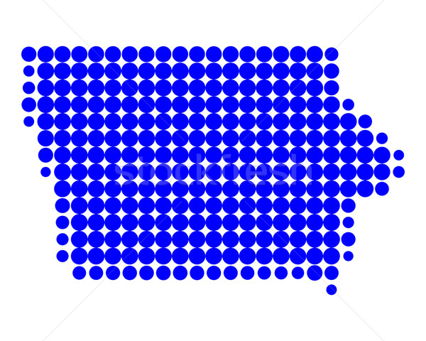 Map of Iowa Stock photo © rbiedermann