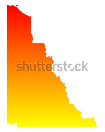 Térkép Idaho utazás Amerika USA izolált Stock fotó © rbiedermann