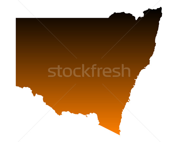 Map of New South Wales Stock photo © rbiedermann