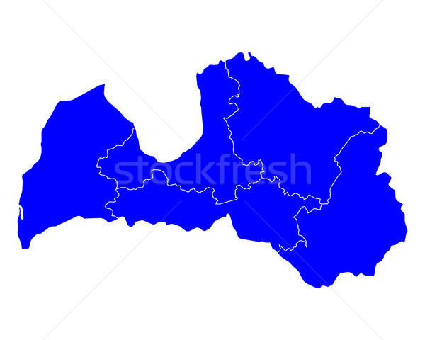 Map of Latvia Stock photo © rbiedermann