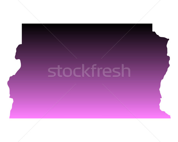 Hartă federal roz vector izolat Imagine de stoc © rbiedermann
