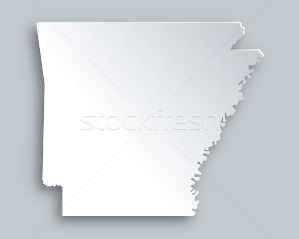 Karte Arkansas Papier Hintergrund Reise Karte Stock foto © rbiedermann