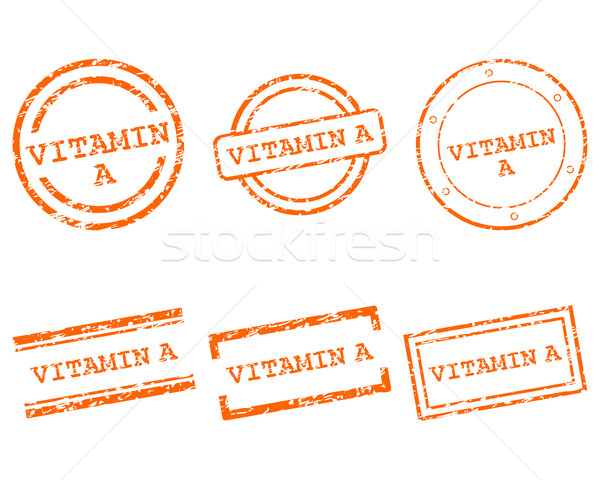 Stock photo: Vitamin A stamps