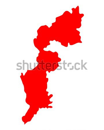 Map and flag of Burgenland Stock photo © rbiedermann