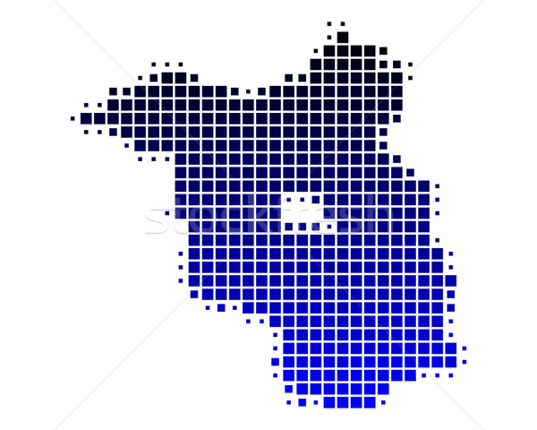 Hartă albastru model pătrat vector ilustrare Imagine de stoc © rbiedermann