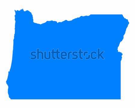 Harita Oregon mavi seyahat Amerika ABD Stok fotoğraf © rbiedermann