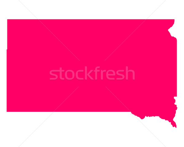 Mapa Dakota del Sur viaje América púrpura aislado Foto stock © rbiedermann
