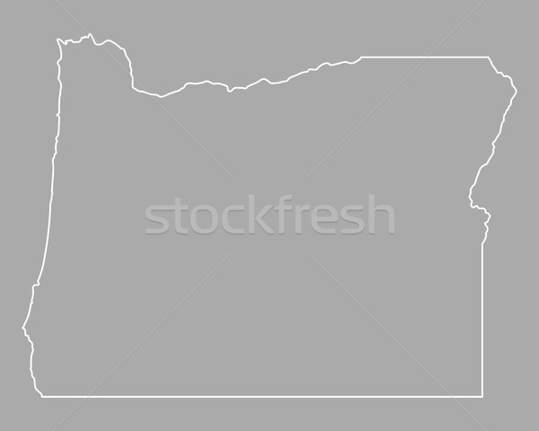 Mapa Oregon EUA vetor isolado ilustração Foto stock © rbiedermann