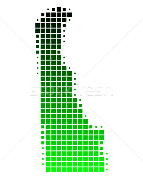 Karte Delaware grünen Muster america USA Stock foto © rbiedermann
