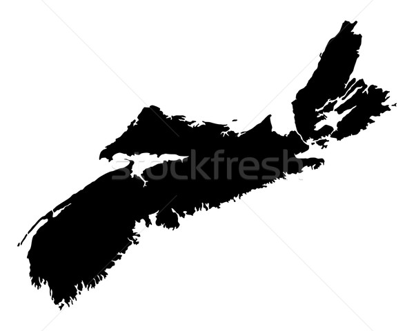 Stock photo: Map of Nova Scotia