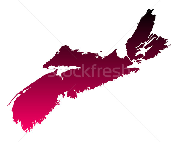 Map of Nova Scotia Stock photo © rbiedermann