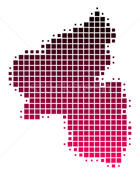 Map of Rhineland-Palatinate Stock photo © rbiedermann