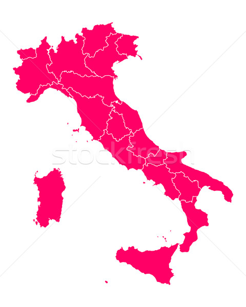 地図 イタリア 旅行 紫色 孤立した 実例 ストックフォト © rbiedermann