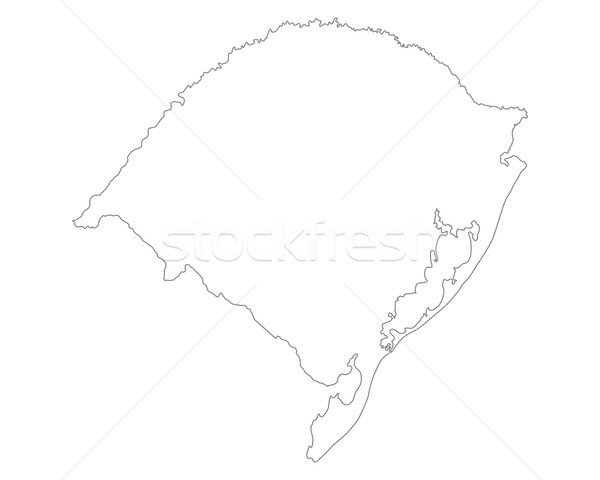 Map of Rio Grande do Sul Stock photo © rbiedermann
