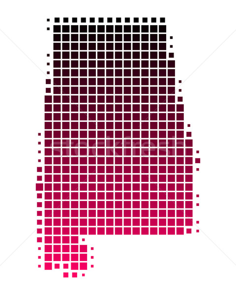 карта Алабама шаблон розовый Америки Purple Сток-фото © rbiedermann