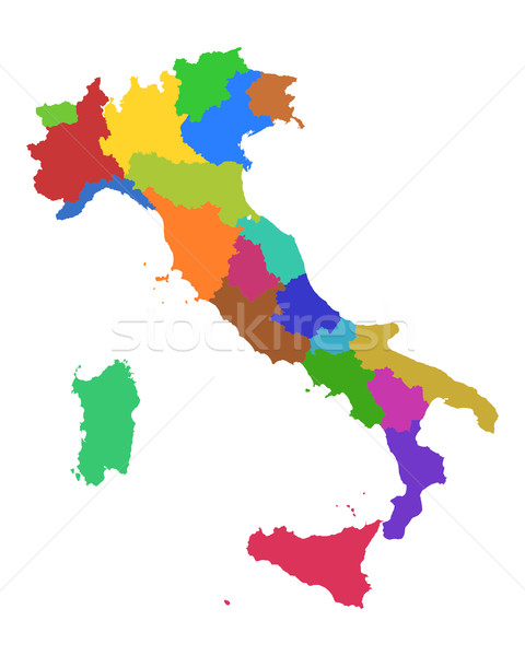 Map of Italy Stock photo © rbiedermann