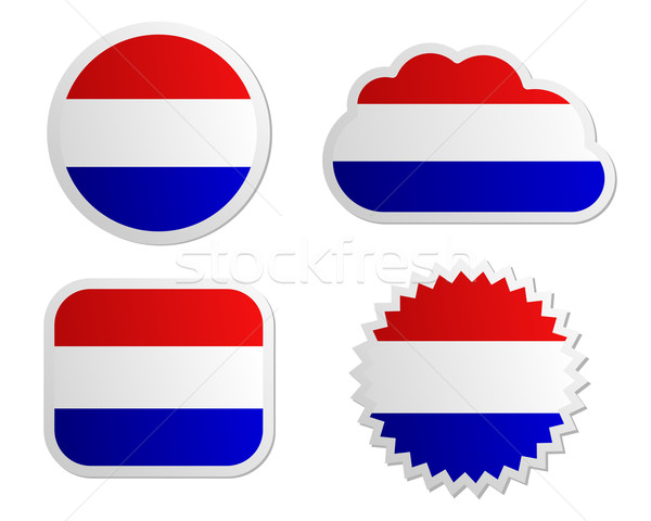 Netherlands flag labels Stock photo © rbiedermann