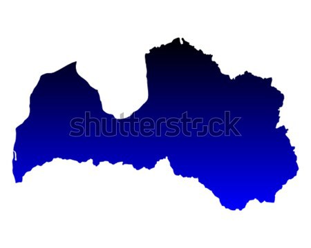 Map of Latvia Stock photo © rbiedermann