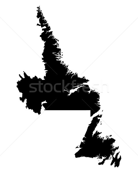 Map of Newfoundland and Labrador Stock photo © rbiedermann