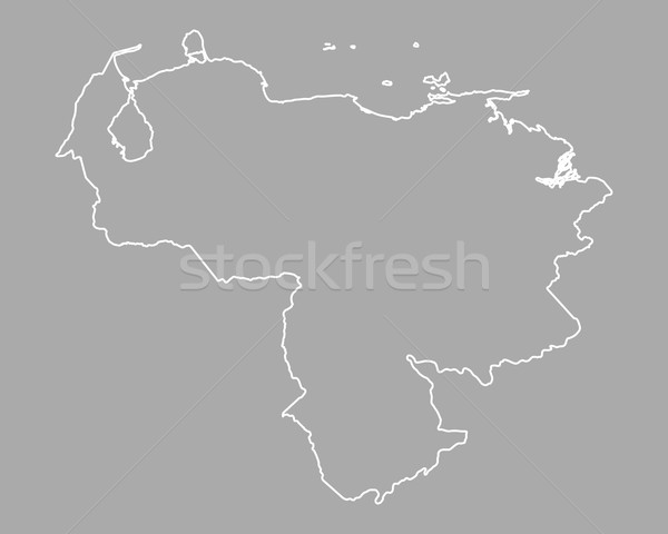 Hartă Venezuela fundal izolat ilustrare Imagine de stoc © rbiedermann