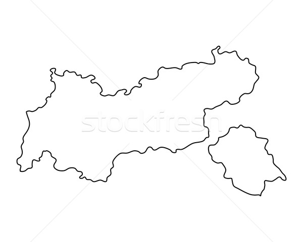 Map of Tyrol Stock photo © rbiedermann