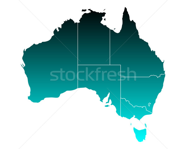 Map of Australia Stock photo © rbiedermann