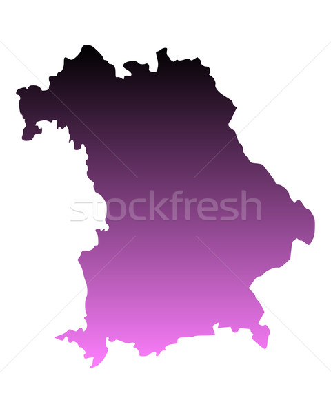 Hartă roz vector Germania izolat ilustrare Imagine de stoc © rbiedermann
