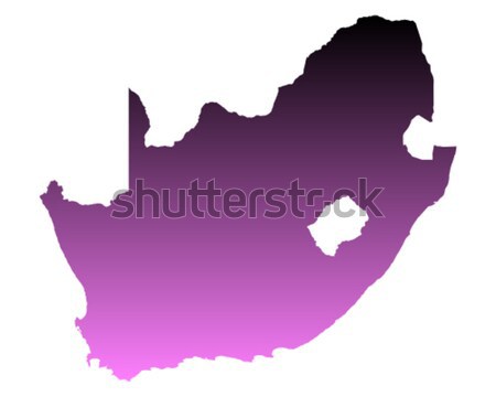 Stockfoto: Kaart · South · Africa · roze · vector · geïsoleerd · illustratie