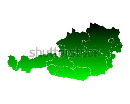 Map of Austria Stock photo © rbiedermann