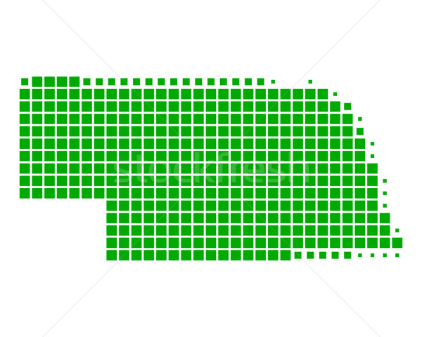 Pokaż Nebraska zielone wzór Ameryki placu Zdjęcia stock © rbiedermann