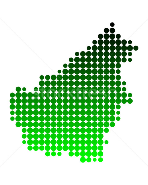 地図 ボルネオ島 緑 島 パターン サークル ストックフォト © rbiedermann