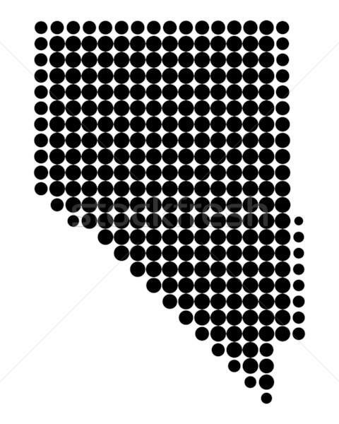 Karte Nevada schwarz Muster america Kreis Stock foto © rbiedermann