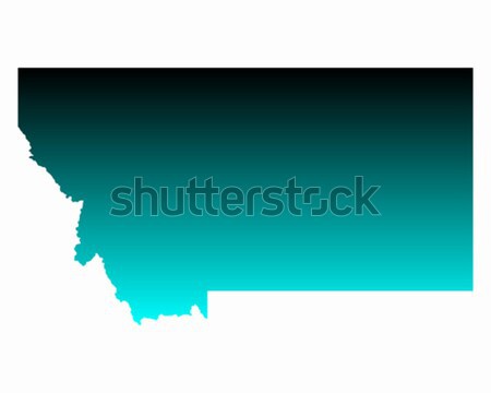 [[stock_photo]]: Carte · Montana · bleu · Voyage · Amérique · USA