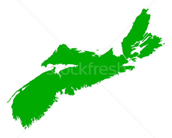 Map of Nova Scotia Stock photo © rbiedermann