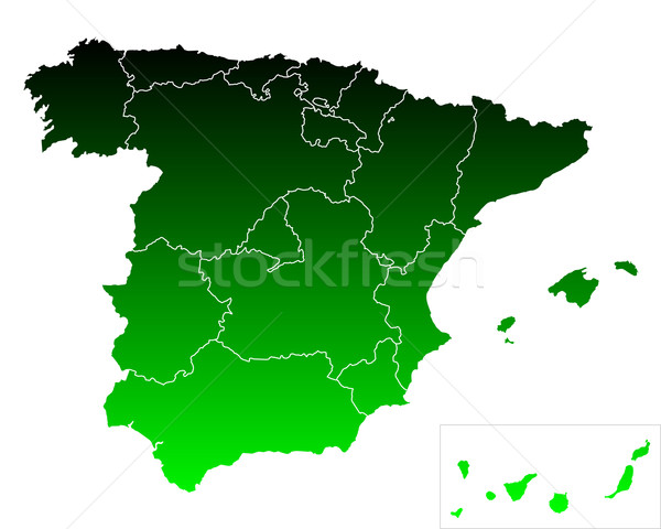 Stock photo: Map of Spain