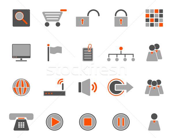 Web icons Stock photo © rbiedermann