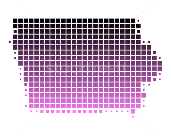 Map of Iowa Stock photo © rbiedermann