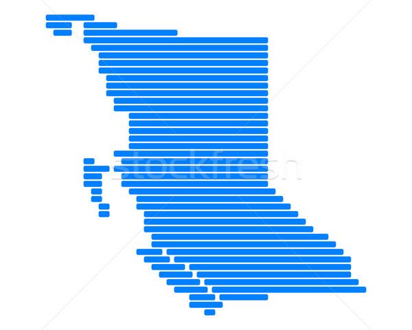 Map of British Columbia Stock photo © rbiedermann