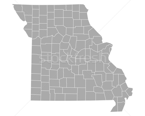 Kaart Missouri achtergrond reizen lijn vector Stockfoto © rbiedermann